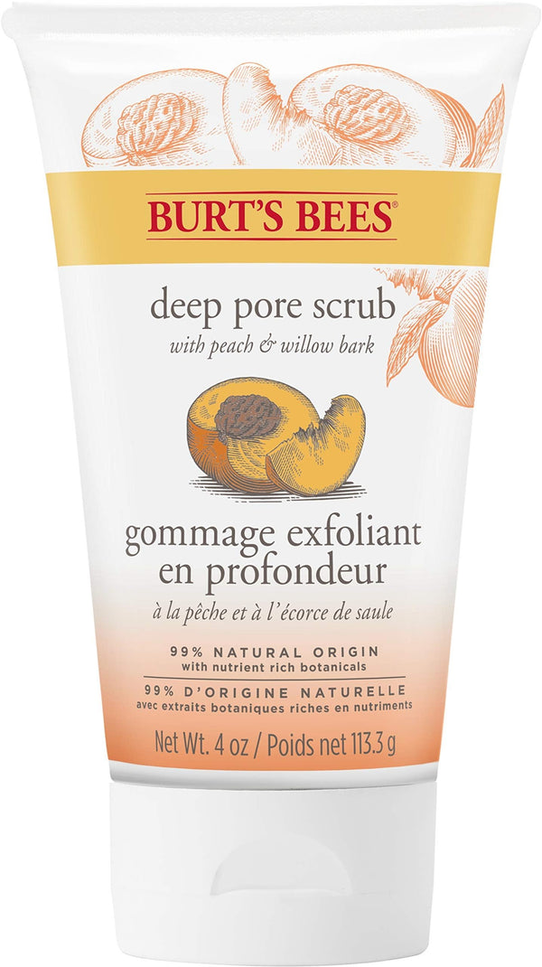 Burt's Bees Peach & Willowbark Deep Pore Scrub - 4 oz