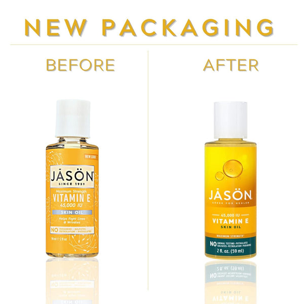Jason Maximum Strength Skin Oil, Vitamin E 45,000 IU, 2 Oz