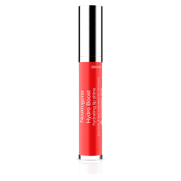 Neutrogena Hydro Boost Moisturizing Lip Gloss, Bright Poppy, 0.1 oz