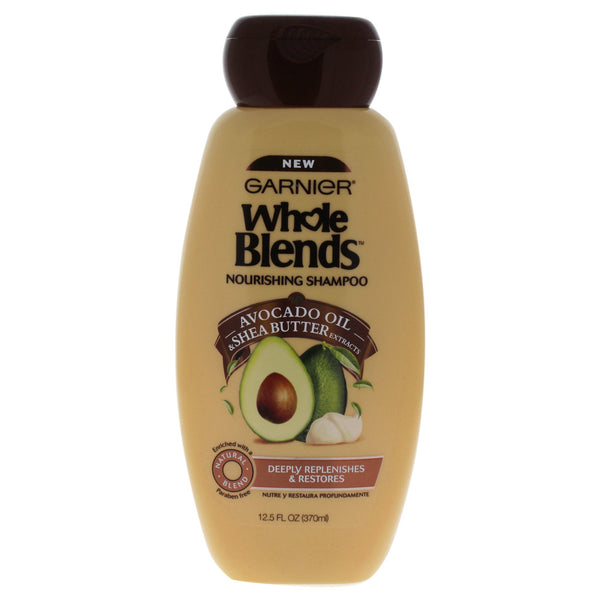 Garnier Whole Blends Nourishing Shampoo with Avocado Oil & Shea Butter Extracts, 12.5 fl. oz.