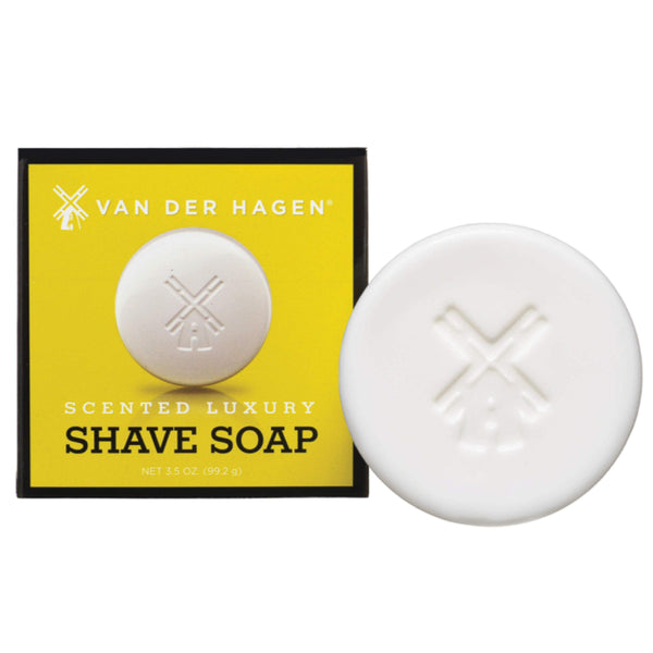 Van Der Hagen Mens Luxury Scented Shave Soap, 3.5 oz