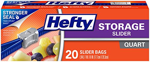 Hefty Slider Storage Bags (Quart, 20 Count)