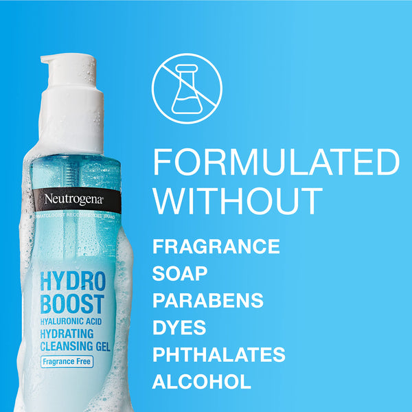 Neutrogena Hydro Boost Fragrance-Free Gel Facial Cleanser, 5.5 fl. oz