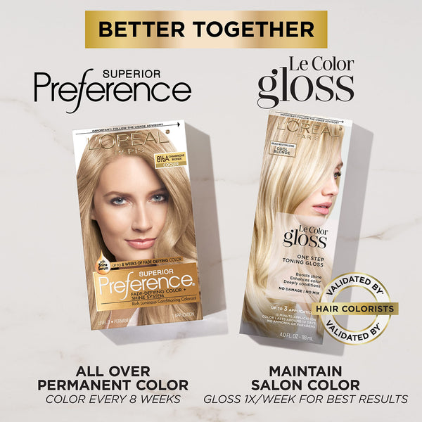 L'Oreal Superior Preference Light Ash Blonde 9A Cooler,1 Each