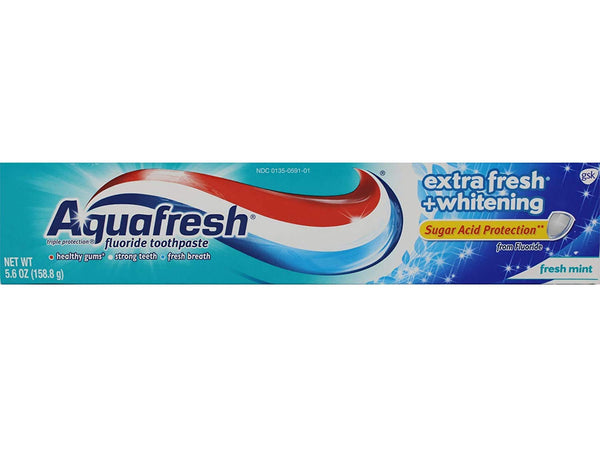 Aquafresh Extra Fresh Plus Whitening Cavity Protection Toothpaste, 5.6 Oz