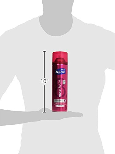 Suave Aerosol Spray Maximum Hold Unscented Hairspray, 11 oz