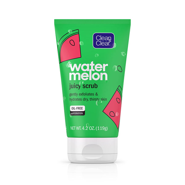 Clean & Clear Exfoliating Watermelon Scrub & Facial Cleanser, 4.2 oz