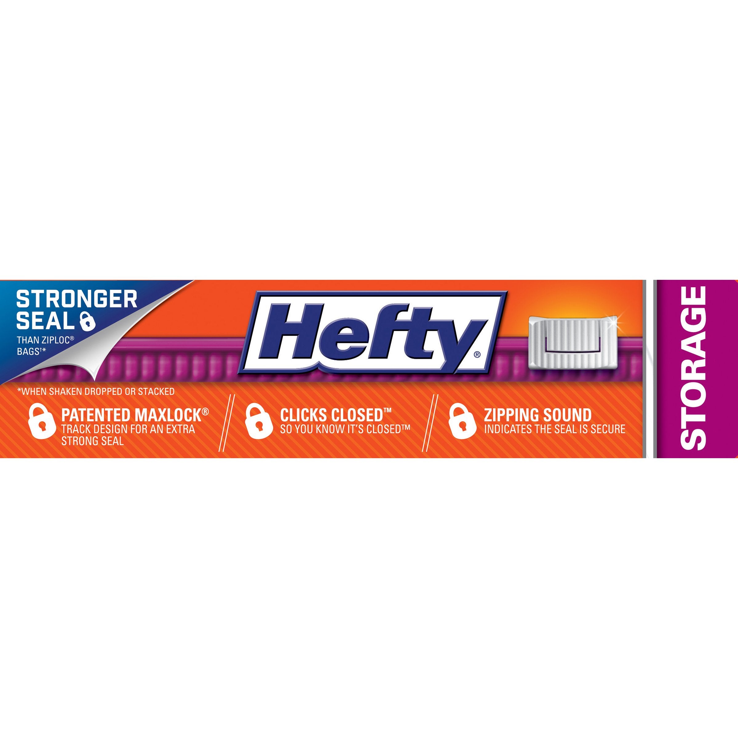  Hefty Slider Storage Bags, Gallon, 15 Count : Health & Household