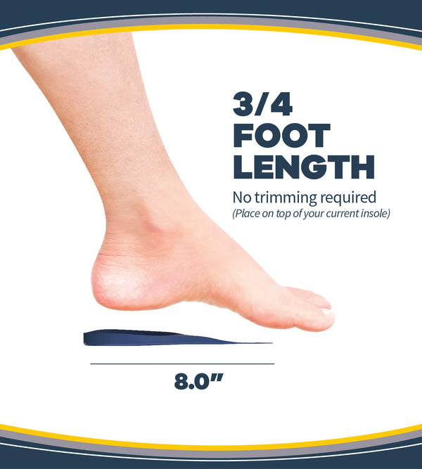 Dr. Scholl’s Heel Pain Relief Orthotic Inserts for Men (8-12) Insoles for Plantar Fasciitis and Heel Spurs