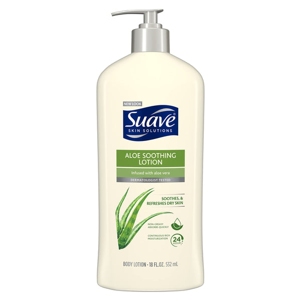 Suave Skin Solutions Body Lotion Soothing With Aloe 18oz