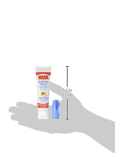 NUK Infant/Baby Tooth and Gum Cleanser with 1.4 Ounce Toothpaste