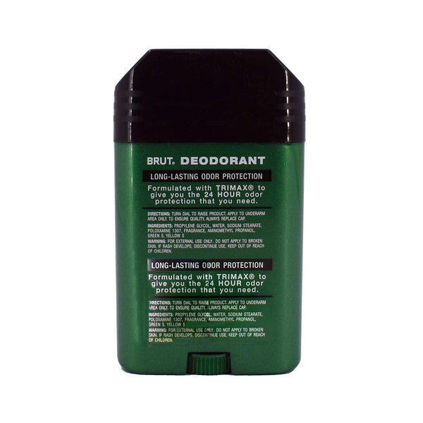 24 Hour Protection with Trimax Deodorant Brut 2.25 oz Deodorant for Unisex
