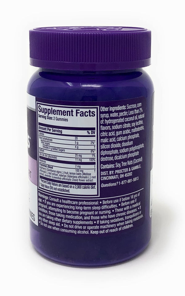 ZzzQuil Pure Zzzs Melatonin Sleep Aid + Immune Gummies, 1mg, 42 Ct/Exp. Nov 2023