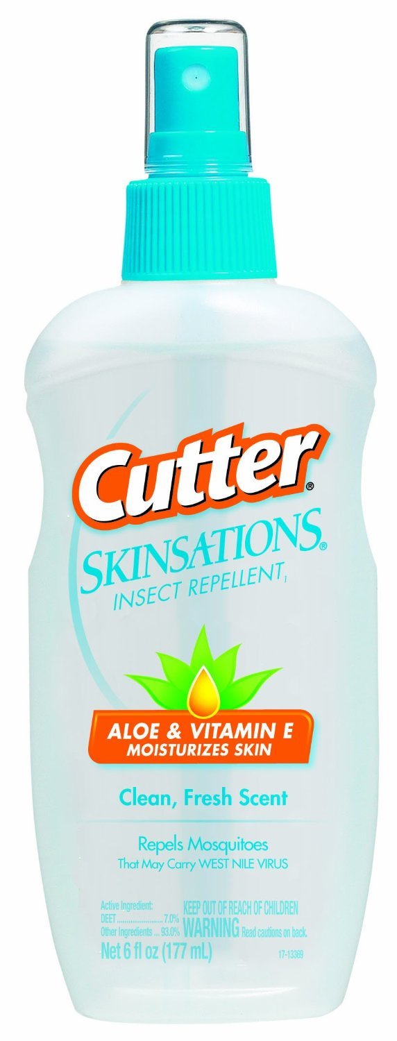 Cutter Skinsations Insect Repellent Pump Spray, 6-Ounce