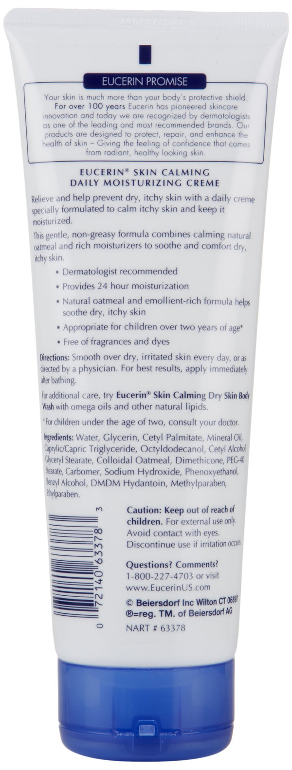 Eucerin Skin Calming Daily Moisturizing Cream, 8 OZ