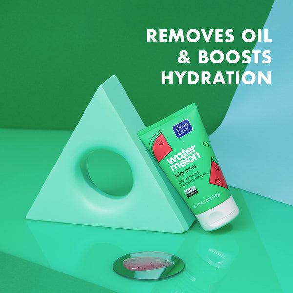 Clean & Clear Exfoliating Watermelon Scrub & Facial Cleanser, 4.2 oz