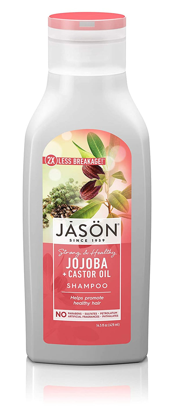 Jason Natural Products Pure Natural Shampoo, Long and Strong Jojoba, 16 Fluid Ounce