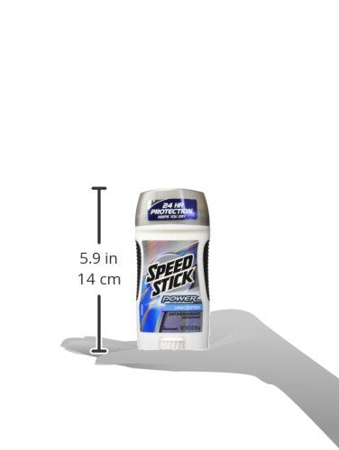Speed Stick by Mennen Power Antiperspirant & Deodorant Solid, Unscented 3 oz
