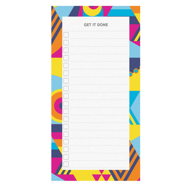 Post-it Super Sticky Printed Note Pads with Magnet, Watercolor, 8x4 in (BC-LIST-WTRCLR )