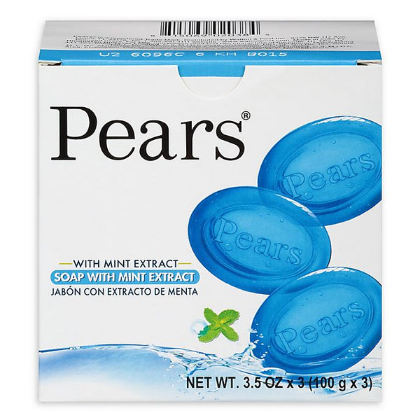 Pears Soap with Mint Extract, 3.5 oz bars, 3 each. - H&B Aisle