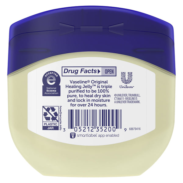 Vaseline Petroleum Jelly For Dry Cracked Skin and Eczema Relief Original 7.5 oz