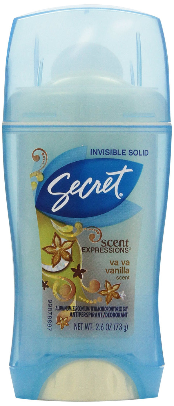 Secret Va Va Vanilla Invisible Solid Deodorant 2.6oz/Exp. Dec 2023