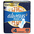 Always Maxi Feminine Pads for Women, Size 4 Overnight Absorbency, with Wings, Unscented, 48 Count