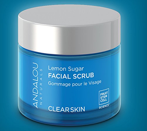 Andalou Naturals Clear Skin Lemon Sugar Facial Scrub, 1.7 Ounces