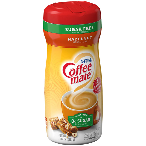 Nestle Coffee mate Sugar Free Powder Creamer, Hazelnut, 10.2 Ounce