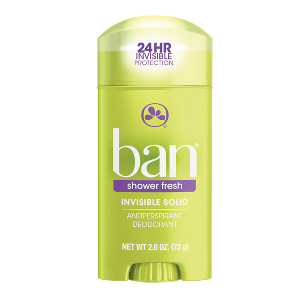 Ban Shower Fresh Invisible Solid Deodorant 2.6 oz