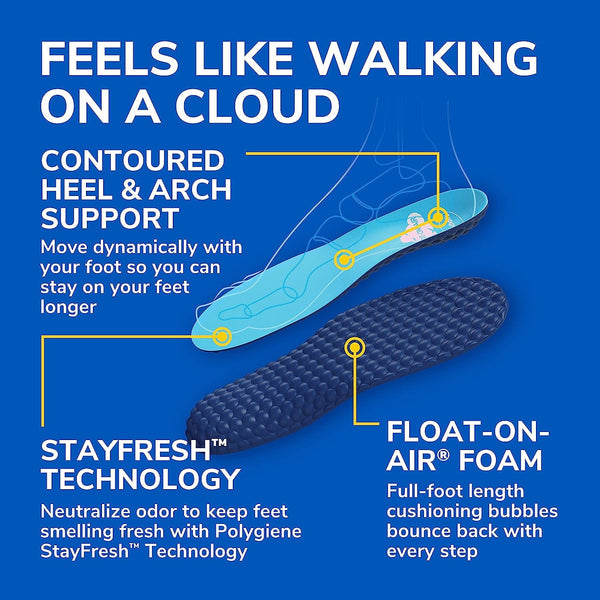 Dr. Scholl's® Float-On-Air® Comfort Insoles, Women, 1 Pair, Full Length
