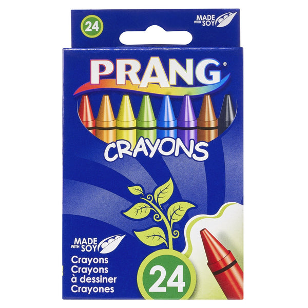 Prang Crayons Made with Soy, Standard Size, Assorted Colors, 24 Count (00400)