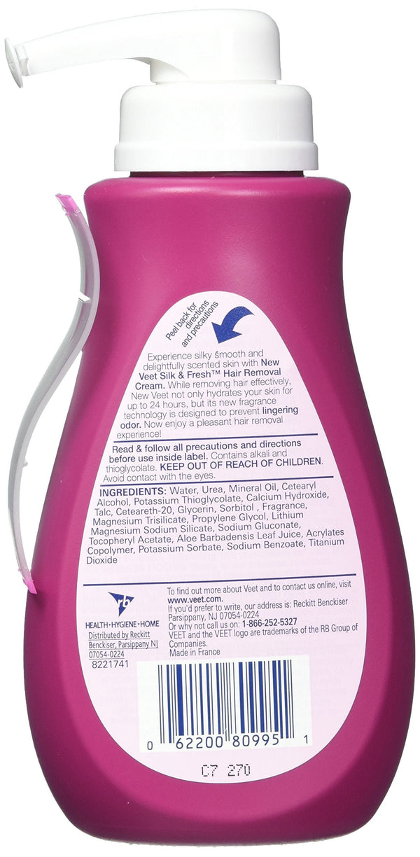 Hair Remover, Veet Gel Hair Removal Cream Sensitive, 13.5 Ounce, Sensitive formula with Aloe Vera and Vitamin E