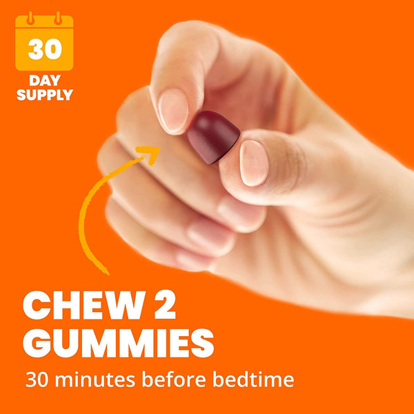 Sundown Melatonin 5mg Gummies for Sleep Support, Non-GMO, Dairy-Free, Gluten-Free, Natural Strawberry Flavor, 60 Count
