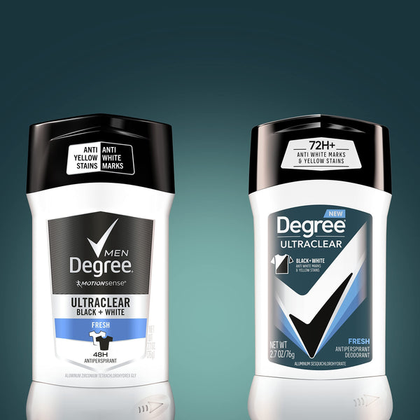 Degree Men UltraClear Antiperspirant Deodorant 72-Hour Sweat & Odor Protection Fresh Antiperspirant For Men With MotionSense Technology 2.7 oz