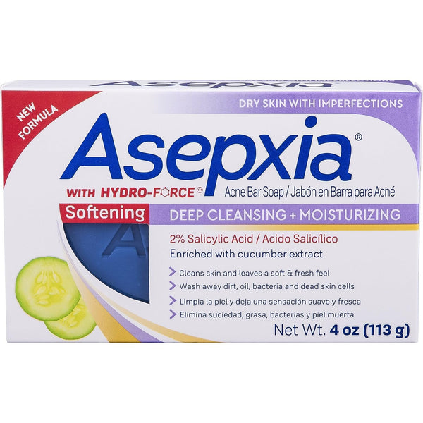 ASEPXIA Deep Cleansing + Oil Free Acne Treatment Bar Soap with Sulfur and Salicylic Acid, 4 Ounce
