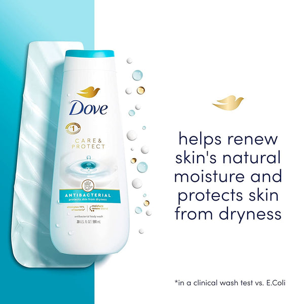 Dove Care & Protect Body Wash Antibacterial, 20 oz/Expiry 01/2025
