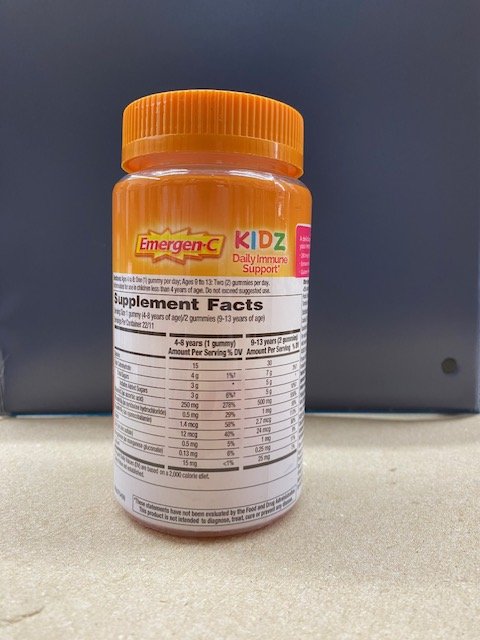 Emergen-C Kidz Daily Immune Support with Vitamin C, Fruit Fiesta - 22 ct/Expires 02/2024