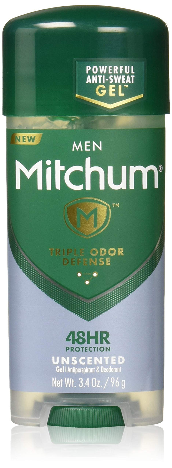 Mitchum Men Gel Antiperspirant Deodorant, Unscented, 3.4oz. - H&B Aisle
