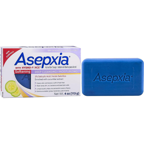ASEPXIA Deep Cleansing + Oil Free Acne Treatment Bar Soap with Sulfur and Salicylic Acid, 4 Ounce