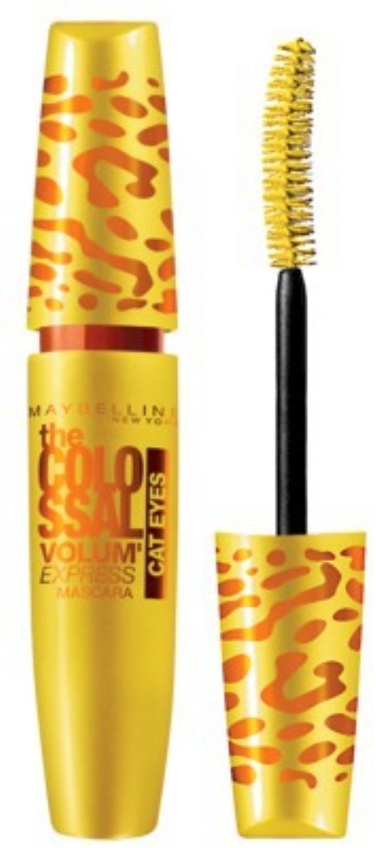 Maybelline New York Volum' Express The Colossal Cat Eyes Washable Mascara Makeup, Glam Black, 2 Count