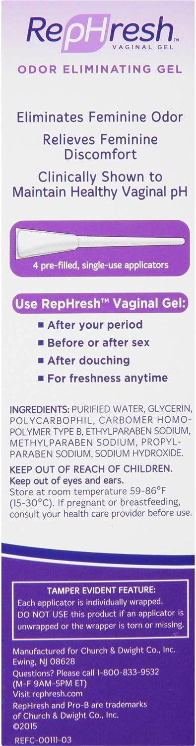 RepHresh Vaginal Gel 0.07oz with 4 Pre-filled Applicators
