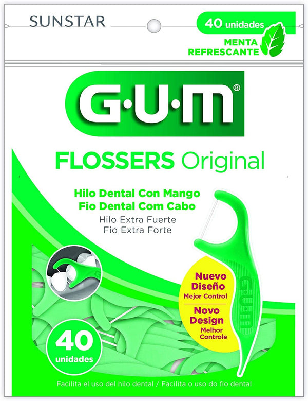 Professional Clean Flossers, Mint, Extra Strong Floss, 40 count  By Sunstar