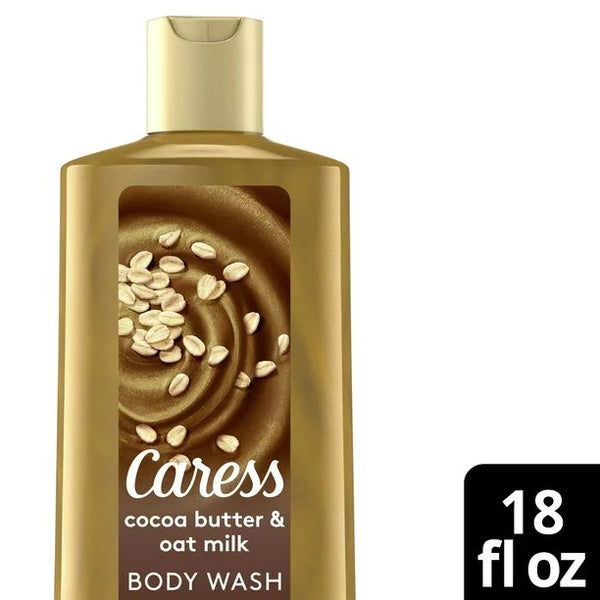 Caress Moisturizing Liquid Body Wash Cocoa Butter & Oat Milk 18.6 oz