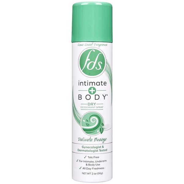 FDS Feminine Deodorant Spray -- Delicate Breeze -- 2 oz.