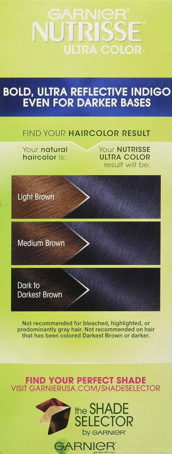 Garnier Hair Color Nutrisse Ultra Color Nourishing Creme, BR2 Dark Intense Burgundy (Passion Fruit) Red Permanent Hair Dye, 2 Count (Packaging May Vary)