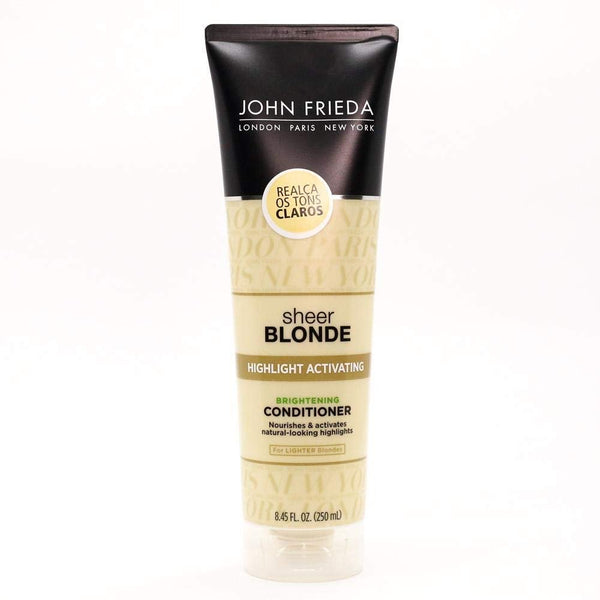 John Frieda Sheer Blonde Highlight Activating Enhancing Conditioner (For Lighter Blondes), 8.45 Oz