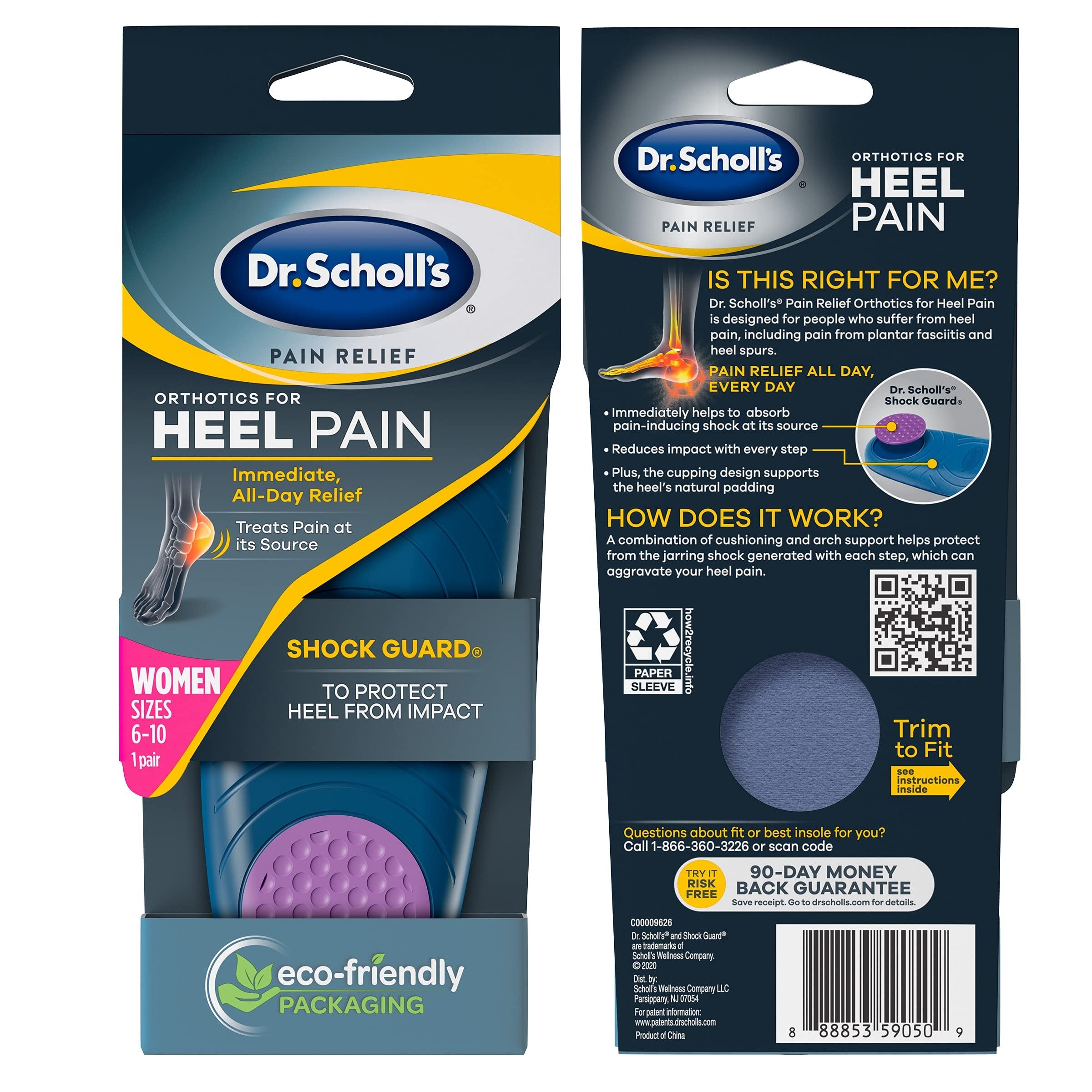 Dr. Scholl's Plantar Fasciitis Heel Pain Relief Orthotics – Direct FSA