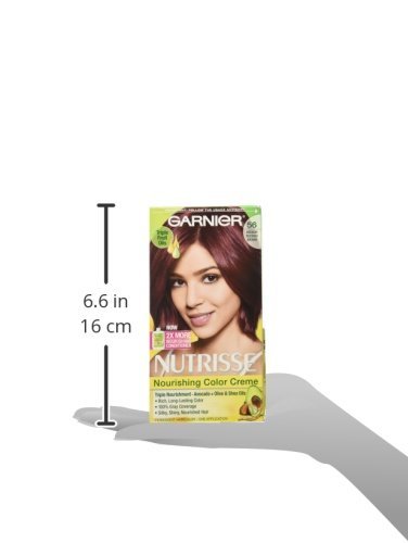 Garnier Nutrisse Nourishing Hair Color Creme, 56 Medium Reddish Brown (Sangria) (Packaging May Vary)