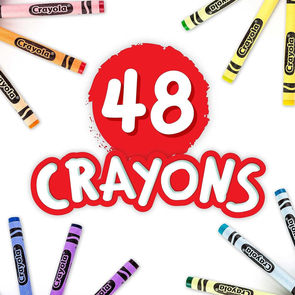 Crayola Crayons, 48 Count, School Supplies For Kids & Teachers, Assorted Colors